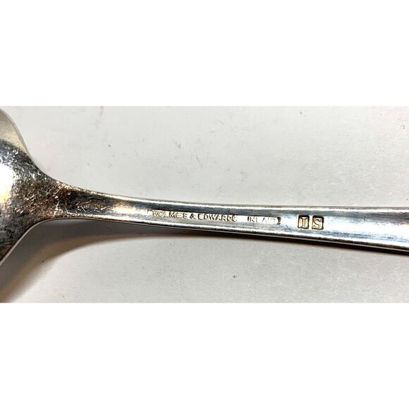 Holmes & Edwards Romance Serving Spoon Vintage Silverplate Flatware Inlaid IS - Picture 5 of 5